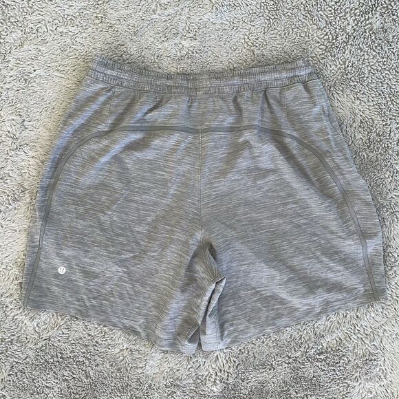 Lululemon Pace Breaker Short 7" Lined Gray Heather Sea Salt Light Cast XL M7AFWS - Picture 2 of 8